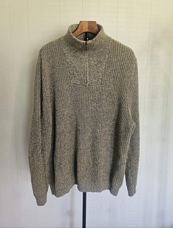 Eddie Bauer Other - Men's Eddie Bauer Tan Quarter-Zip Knit Sweater Size XL